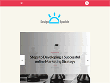 Tablet Screenshot of designsparkle.com